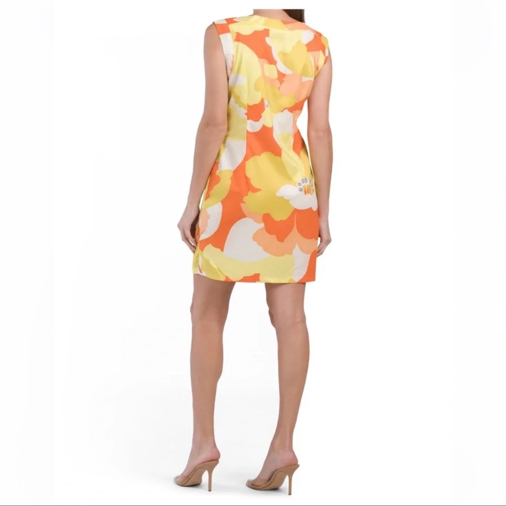 BCBG Max Sport Mod Sunshine Floral Print Sheath Shift Dress - Picture 9 of 15